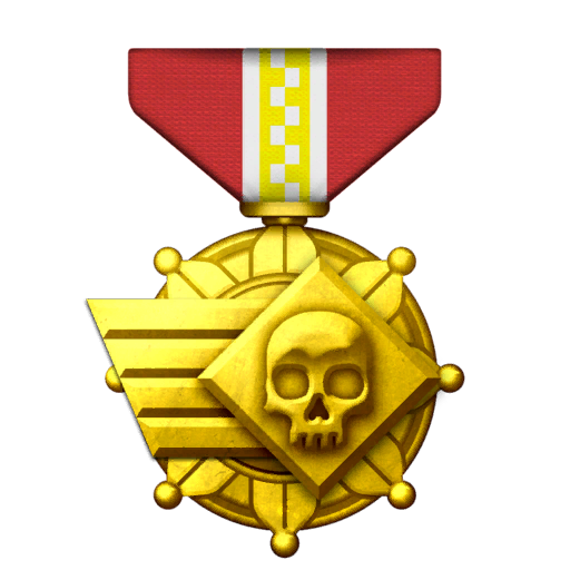 Unrelenting Volley Medal gold