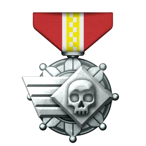 Unrelenting Volley Medal silver